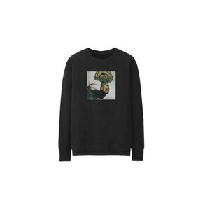 Original Ariana Grande Thank You Next Crew Neck Sweater Black Size S NEW